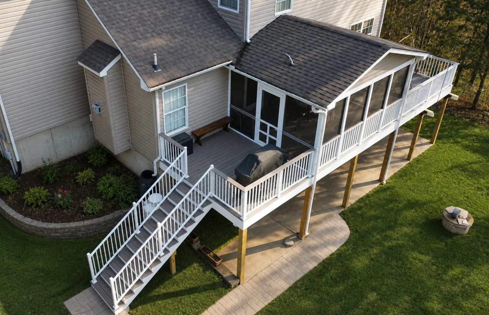 Custom Deck project by Decks by DAK Construction