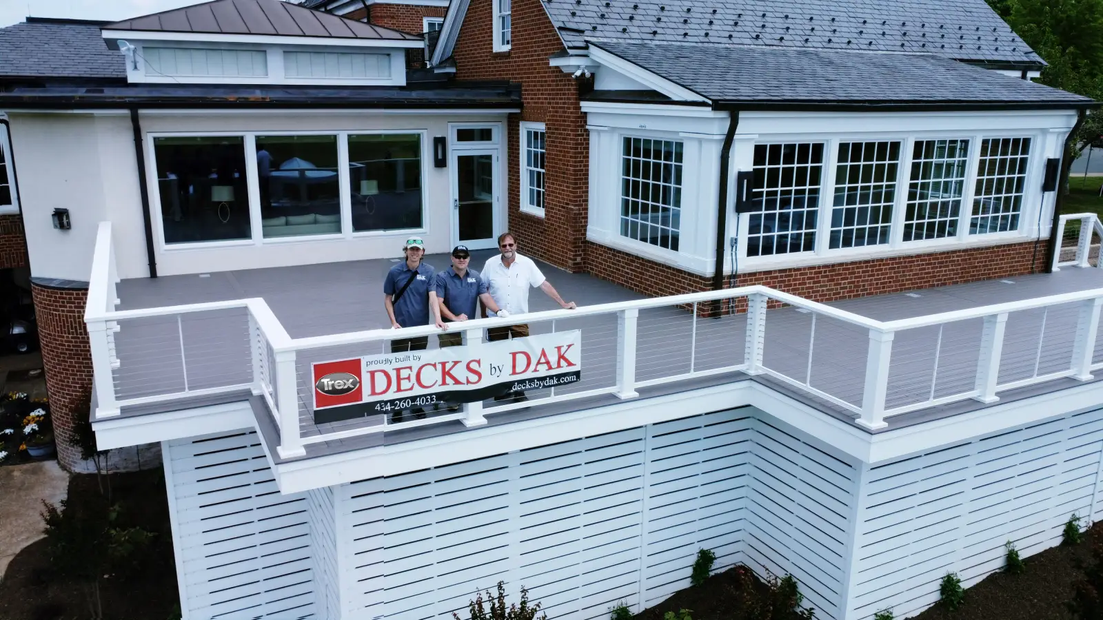 Trex deck built by Decks by DAK at the Glenmore Country Club