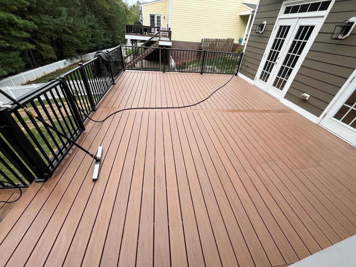 Hatteras Trex deck built by Decks by DAK Construction in Central Virginia